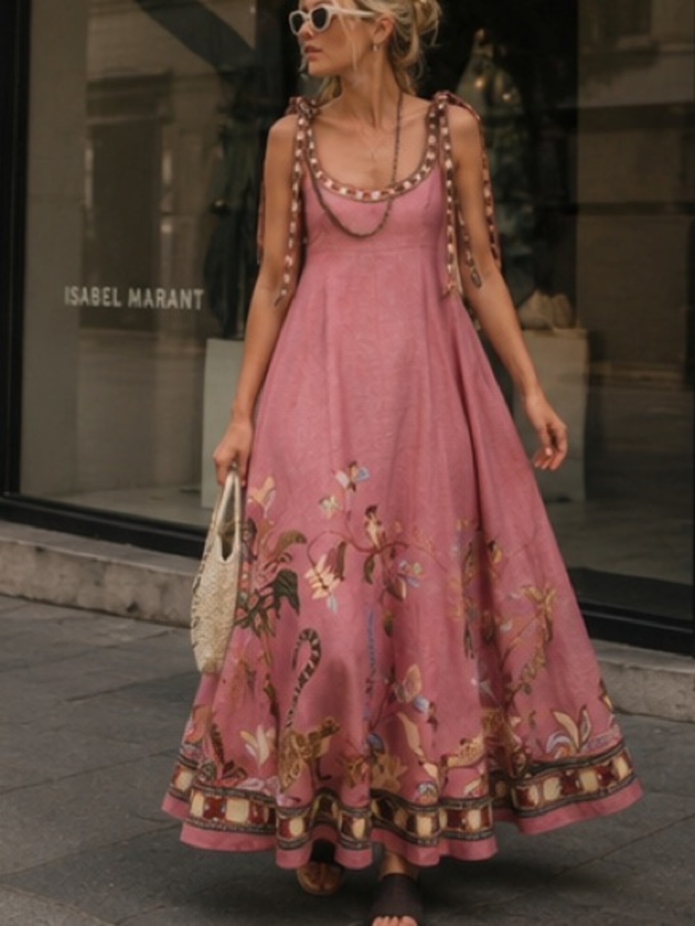 Alemais Zuri Dusty Rose Floral Border Maxi Dress last 3🔥🔥 - Picture 7 of 16